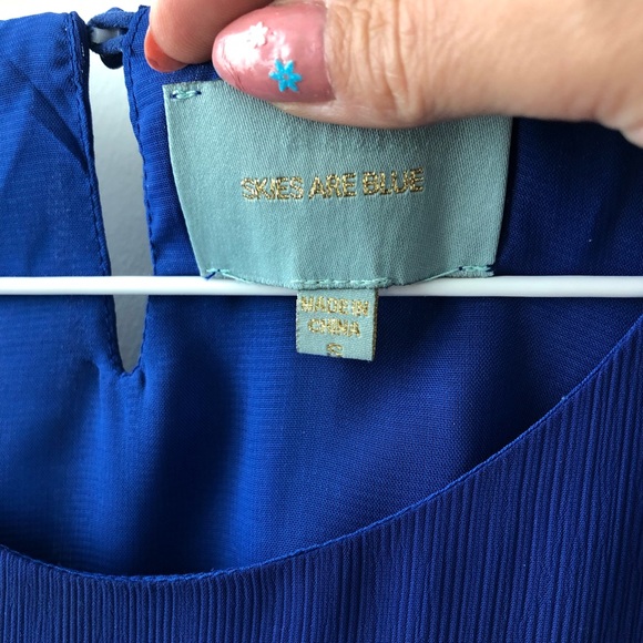 Royal Blue Dress Without Straps Size Small - Picture 5 of 10